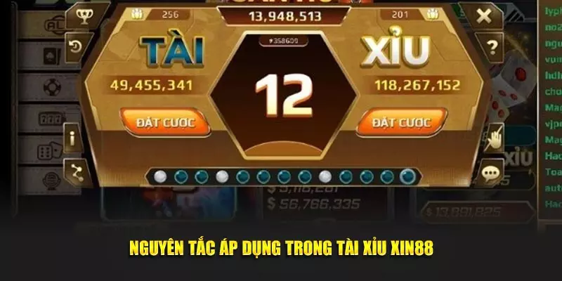 Nguyên tắc áp dụng trong tài xỉu XIN88